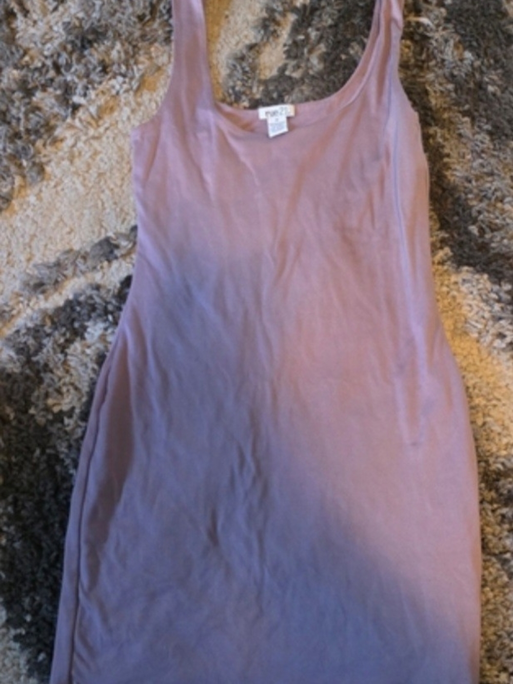 Rue21 Dusty Mauve Scoop Neck Tank Mini Dress
